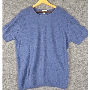 SPUNKY made in USA Textured‎ Knit Short Sleeve Top Women's Large